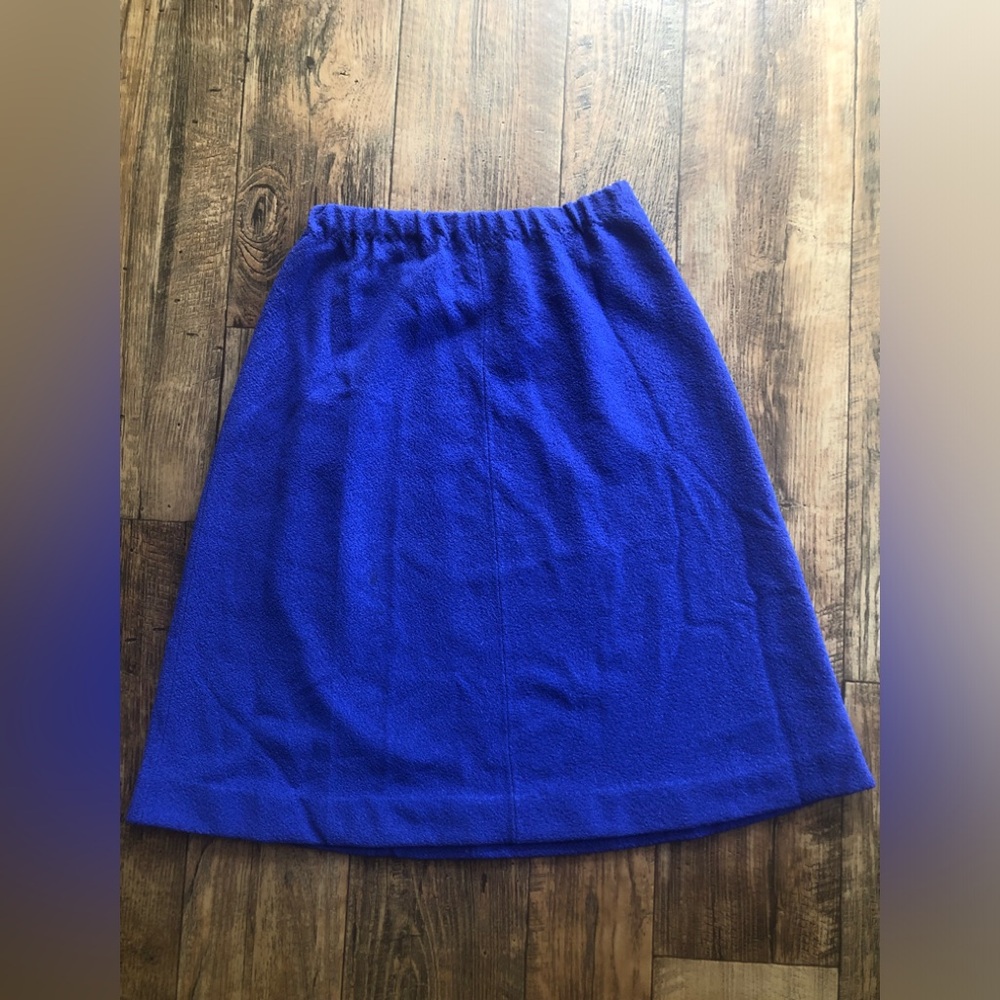 Vintage Talbott Skirt Womens Purple Small Elastic Waist No Slit 1960’s Fashion